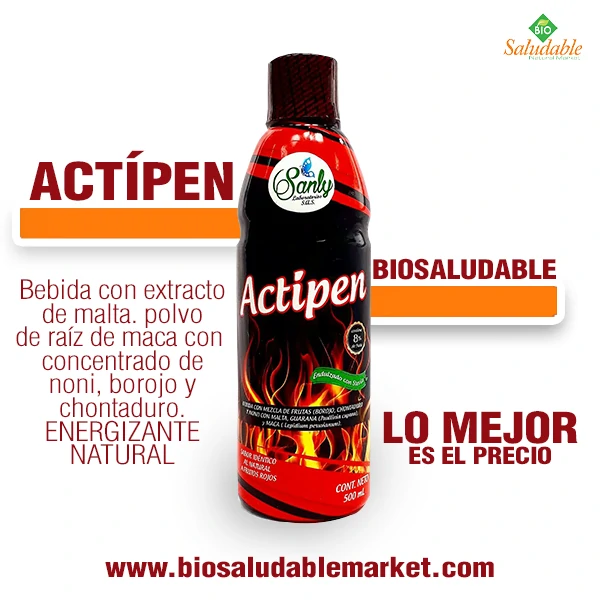 ACTIPEN ENERGIZANTE NATURAL Estimulante Sexual x 500 ml - Image 2