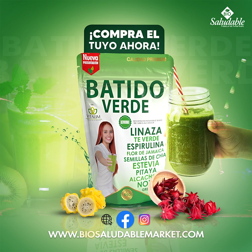 BATIDO VERDE X 450 GR VITALIM - Image 2