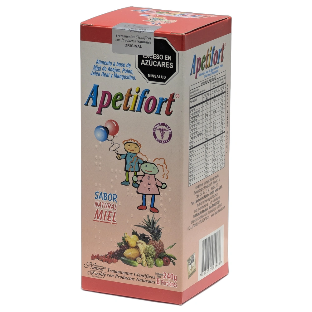 APETIFORT JARABE X 240 GR NATURAL FRESLHY