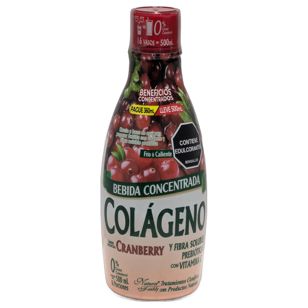 BEBIDA CONCENTRADA COLAGENO CRANBERRY X 500 NATURAL FRESH