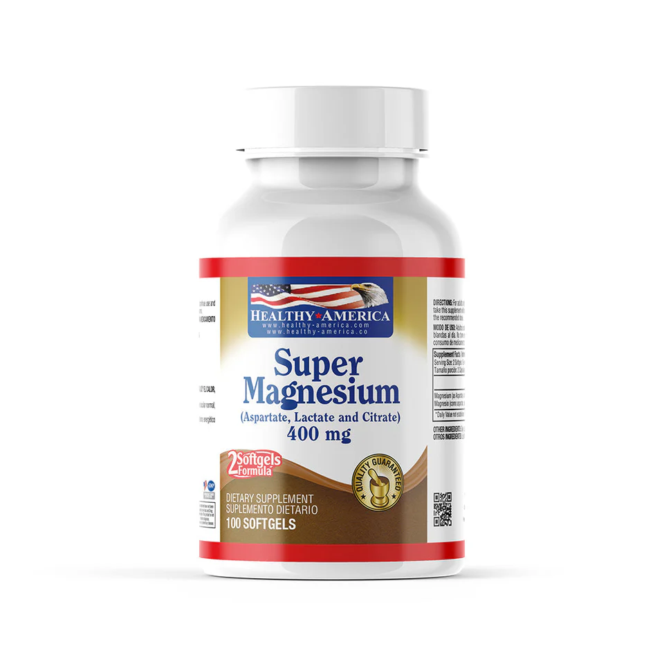 SUPER MAGNESIUM 400 MG X 30 CAPS HEALTHY AMERICA