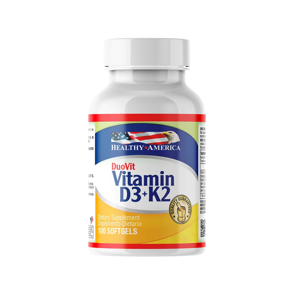 VITAMIN D3+K2 X 100 SOF HEALTHY AMERICA