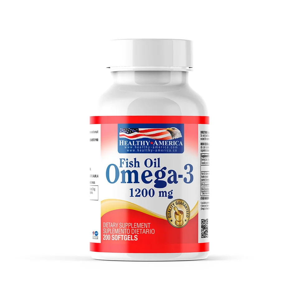 OMEGA 3 1200MGX 200 SOFTGELS HEALTHY AMERICA