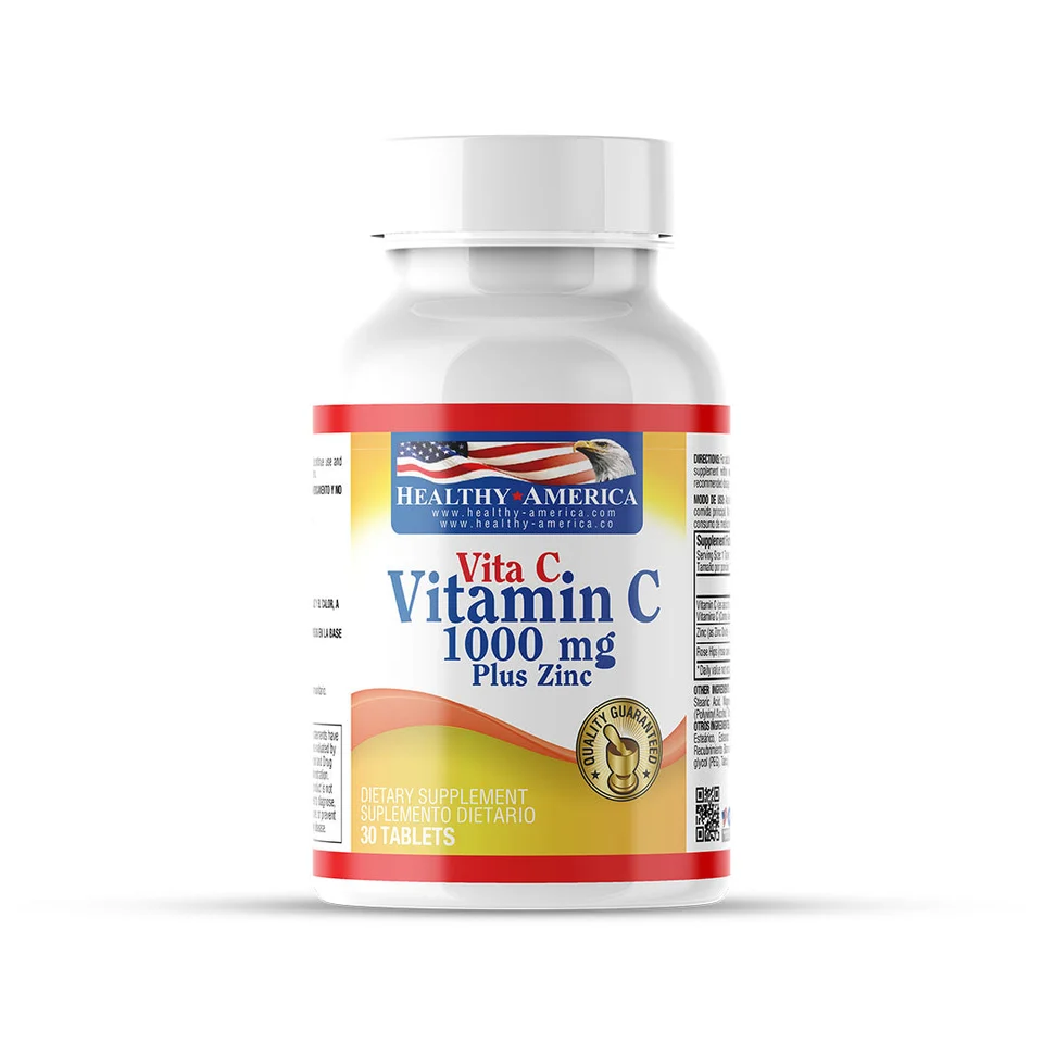 VITAMIN C + ZINC X 30 TAB  HEALTHY AMERICA