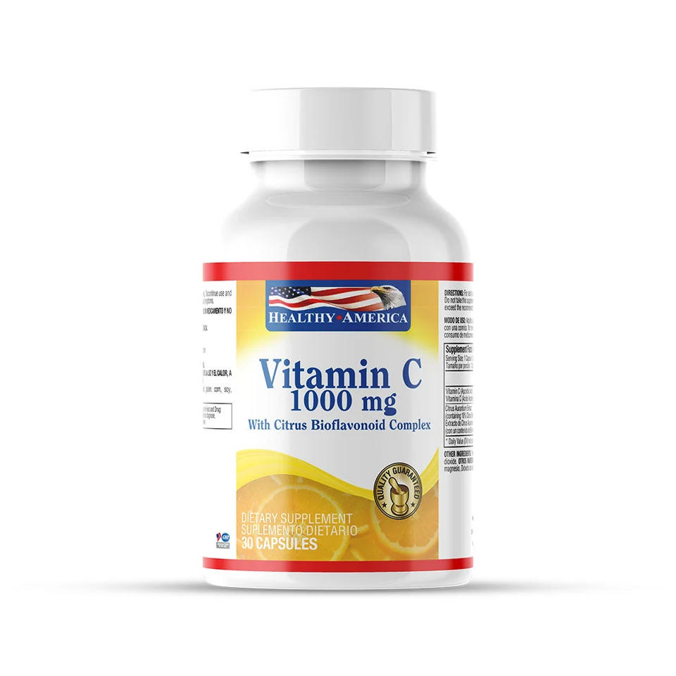 VITAMINA C 1000MC BIOFLA X 30 CAP  HEALTHY AMERICA
