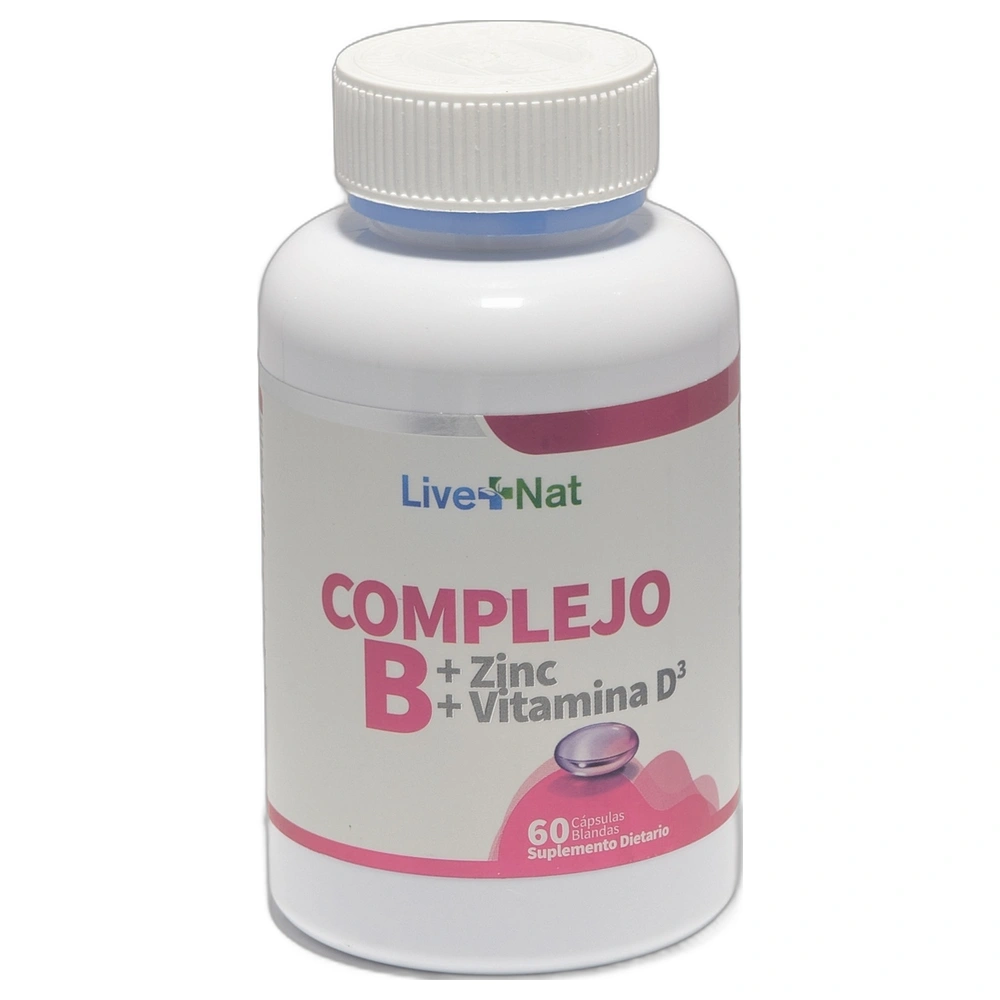 COMPLEJO B + ZINC + D3 X 60 LIVE+ NAT