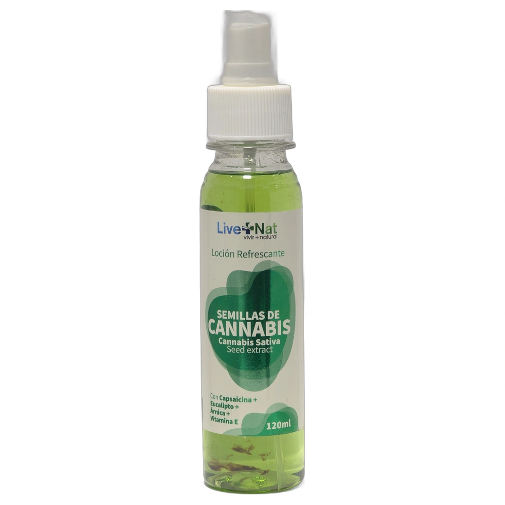 LOCION SEMILLAS DE CANNABIS X 120 ML LIVE+
